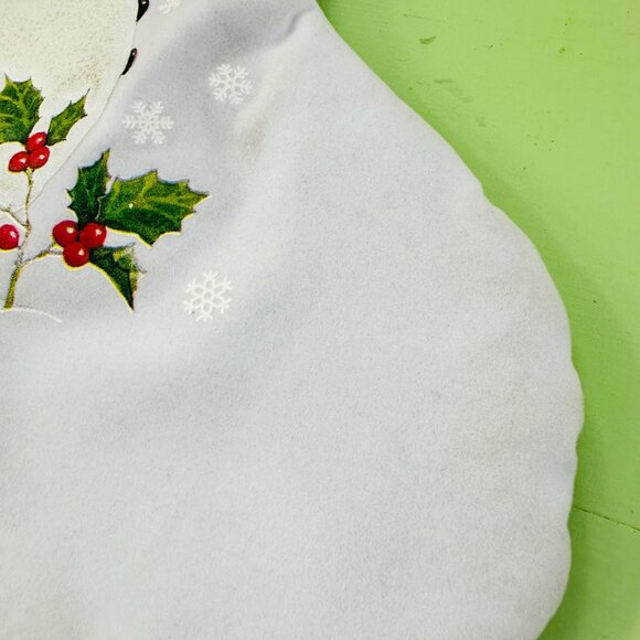 Vintage Christmas Stocking Snowman Ruth Morehead Xmas Stocking Snowman Decor - Picture 8 of 10